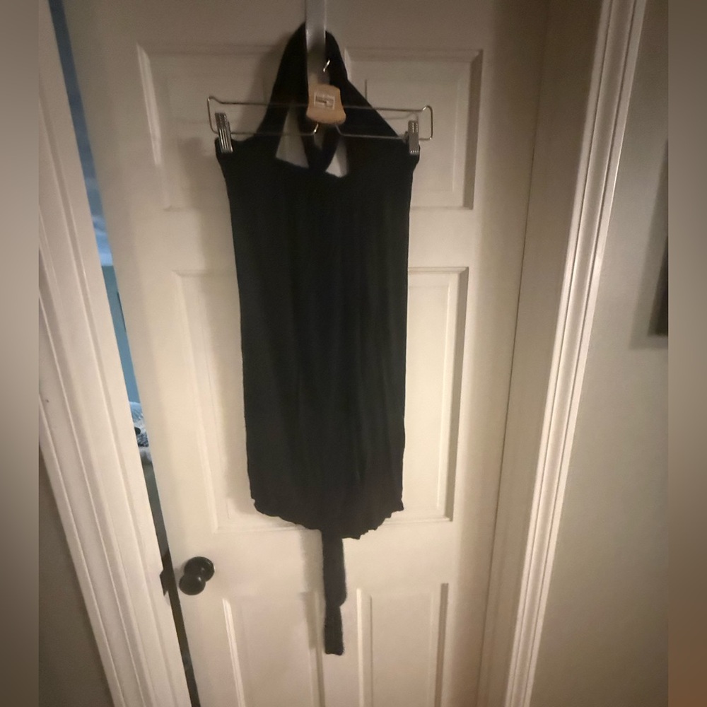 Free People Black Halter Romper